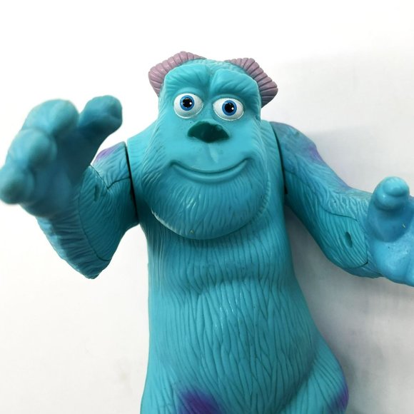 Vtg 2001 Monsters Inc Blue 6" Sully Plastic Action Figure Disney Pixar McDonalds - Picture 5 of 6
